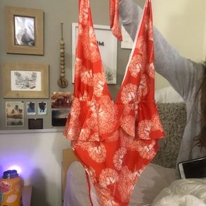 Swimsuit deep v-neck never worn